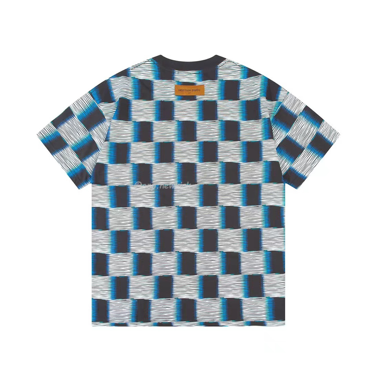 Louis Vuitton Round Necked Checkerboard T Shirt (5) - newkick.org
